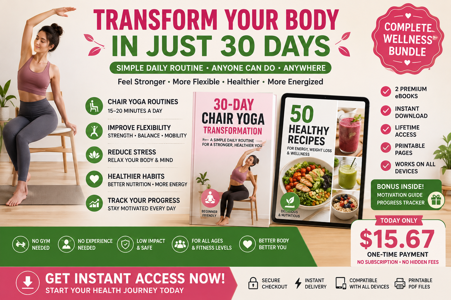 30-Day Chair Yoga Transformation