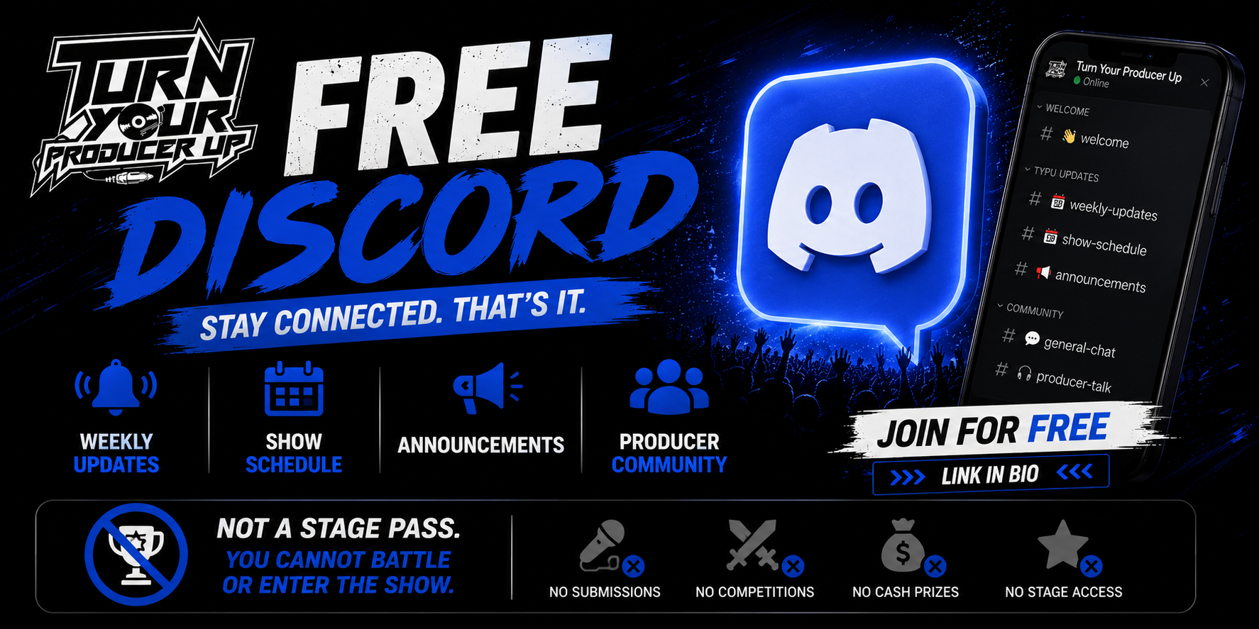 FREE DISCORD (NOT STAGE PASS)