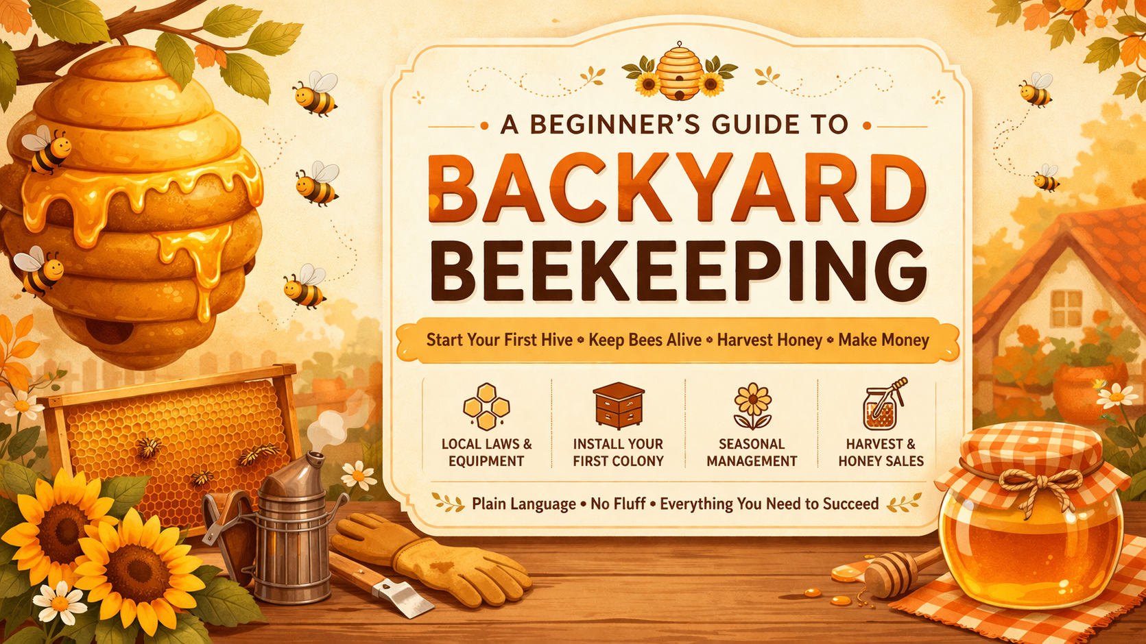 Backyard Beekeeping: From First Hive to First Harvest