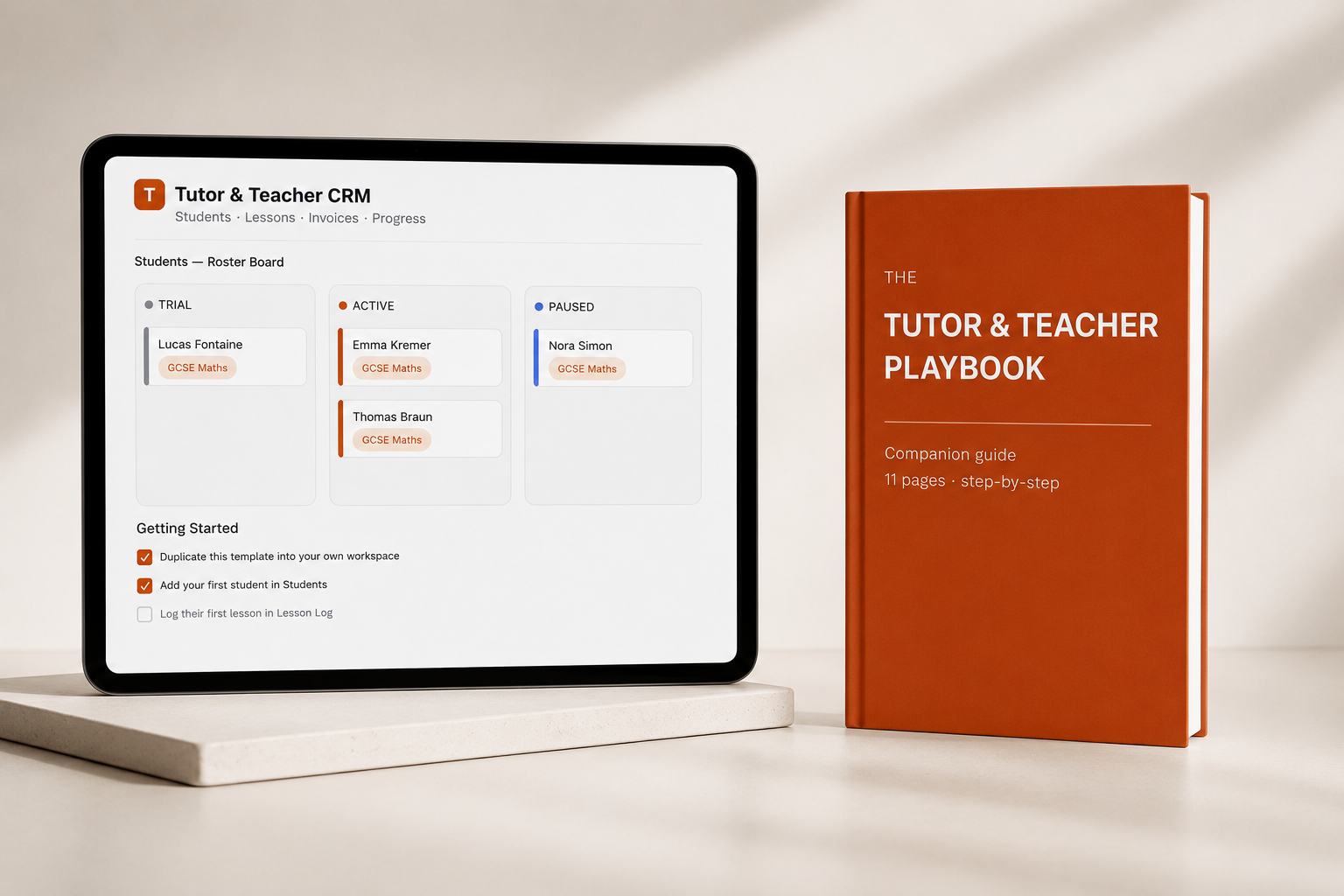 Tutor & Teacher CRM Kit + Playbook