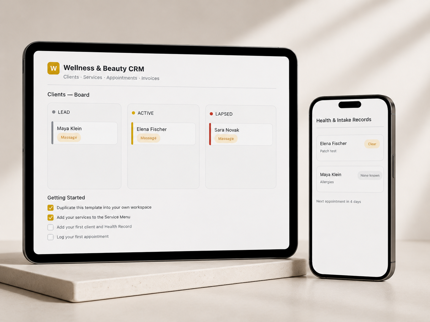 Wellness & Beauty CRM Kit