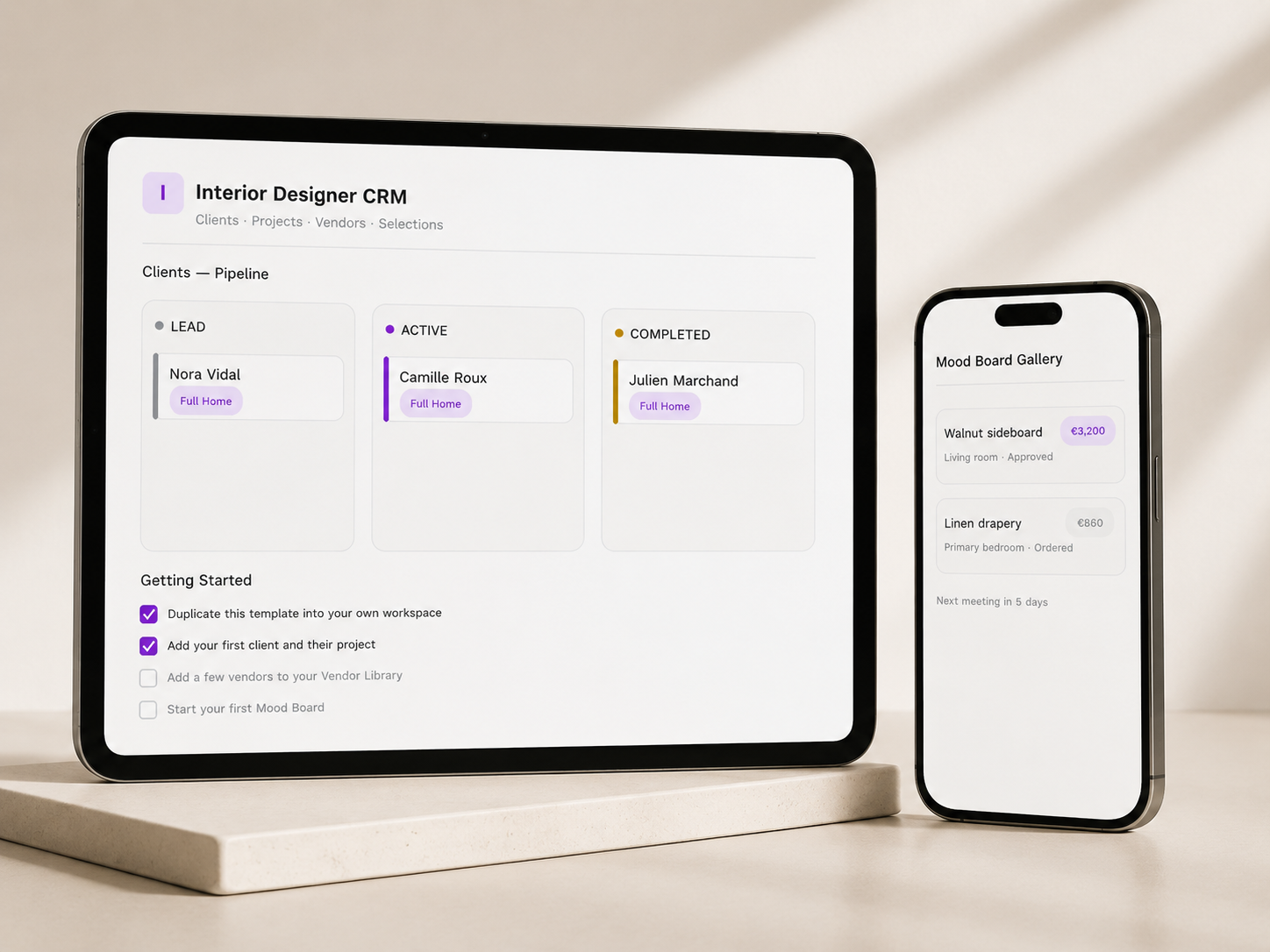 Interior Designer CRM Kit