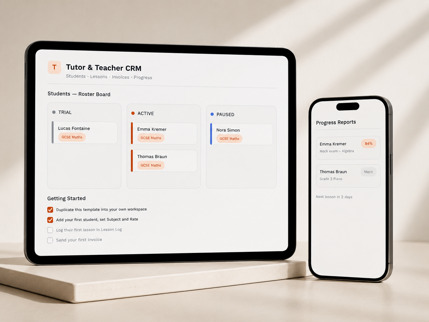 Tutor & Teacher CRM Kit