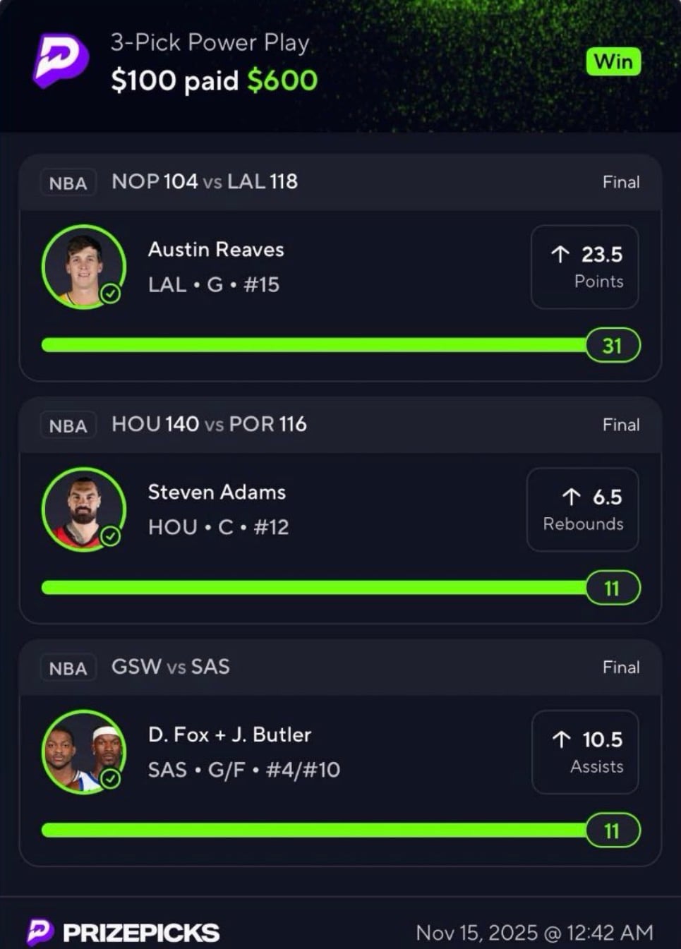 TWO6ZERO SPORTS PARLAYS 