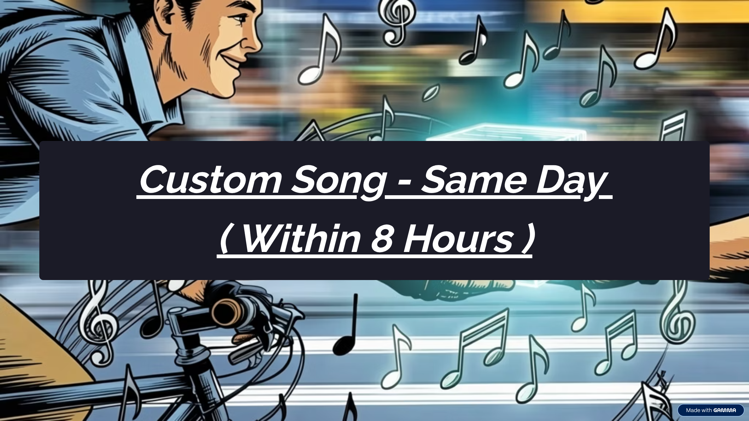 Custom Song : Delivery - Same Day ( Within 8 Hours )
