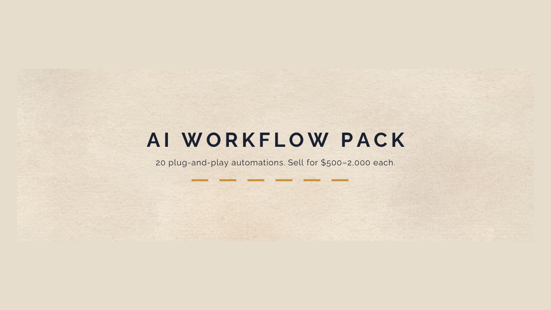 AI Workflow Template Pack