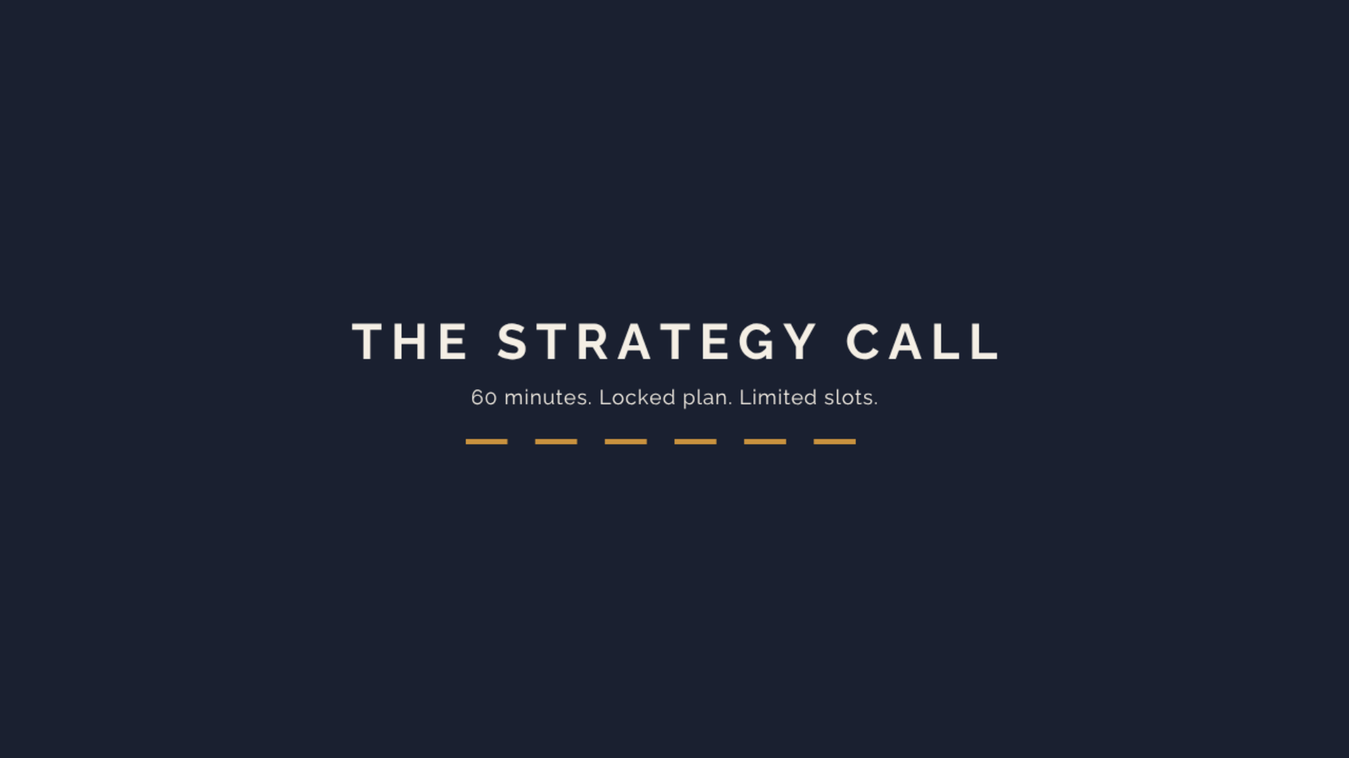 1:1 Strategy Call