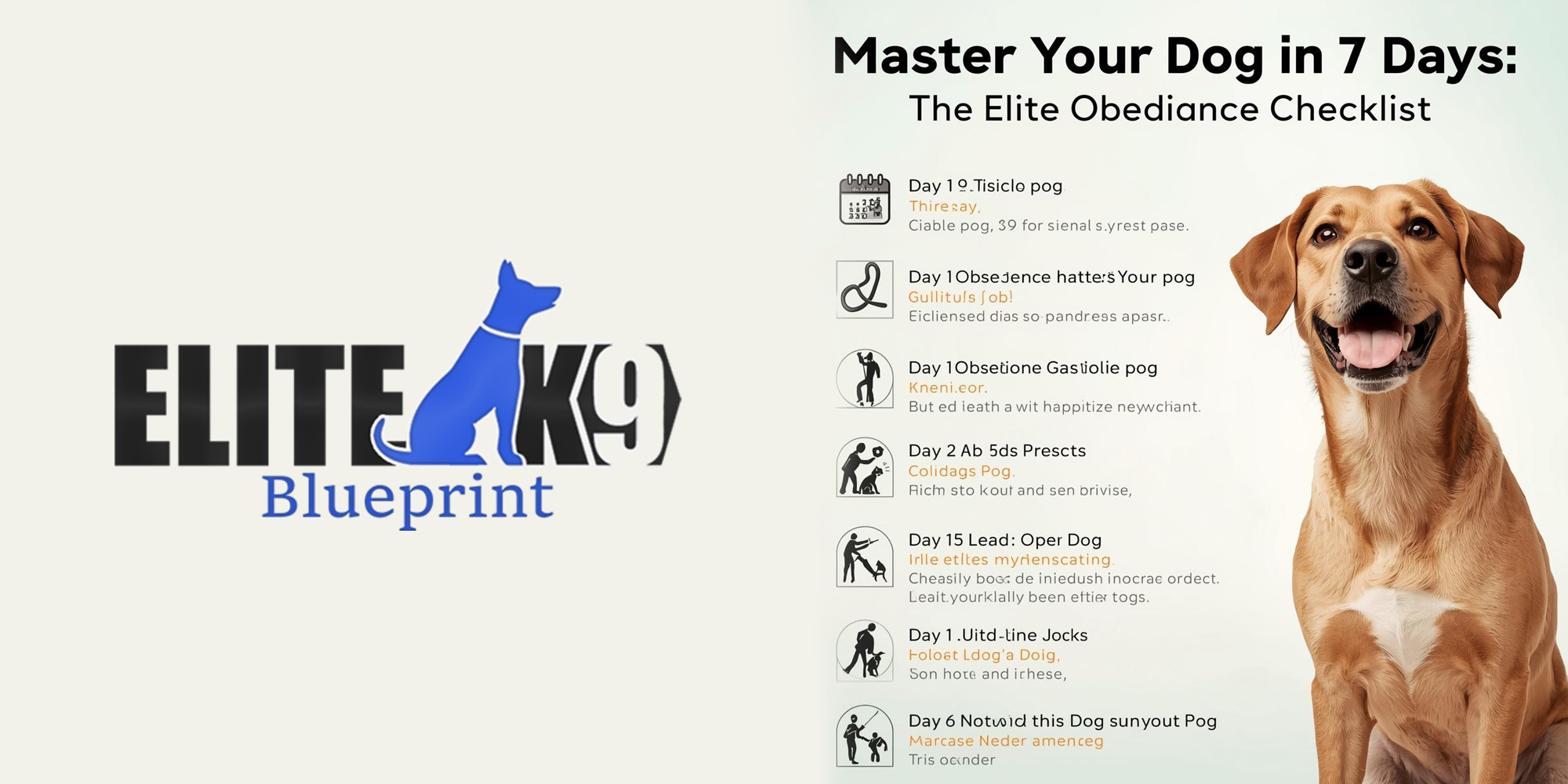 Elite K9 Checklist