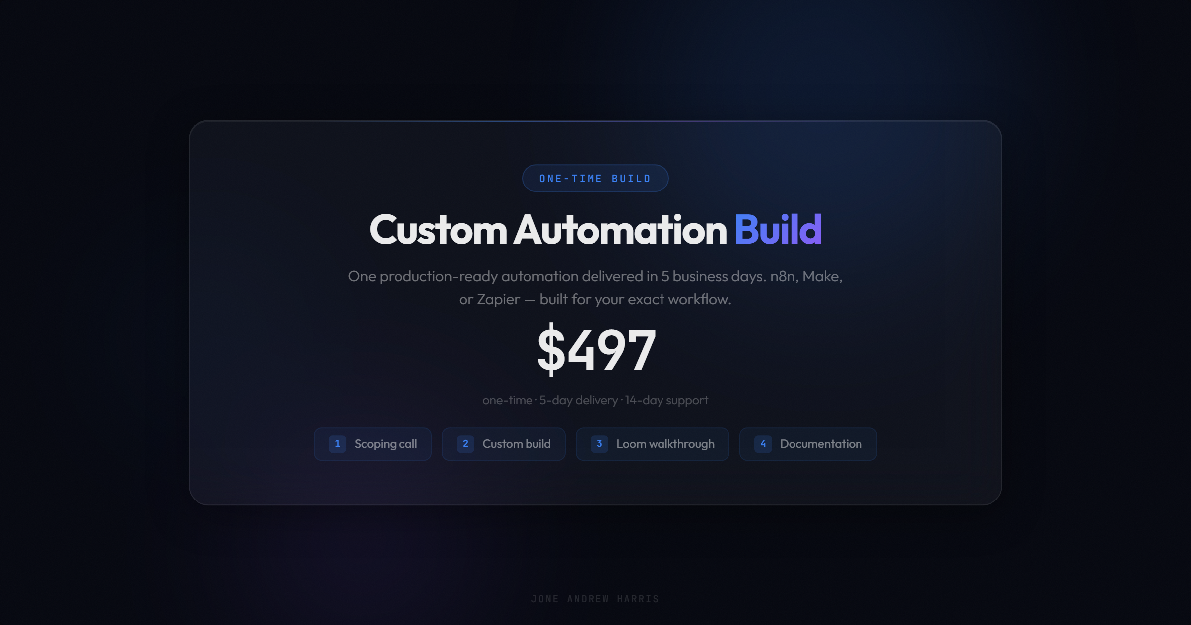 Single Automation Build — $497