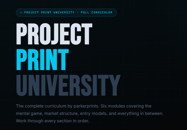 Project Print - Starter
