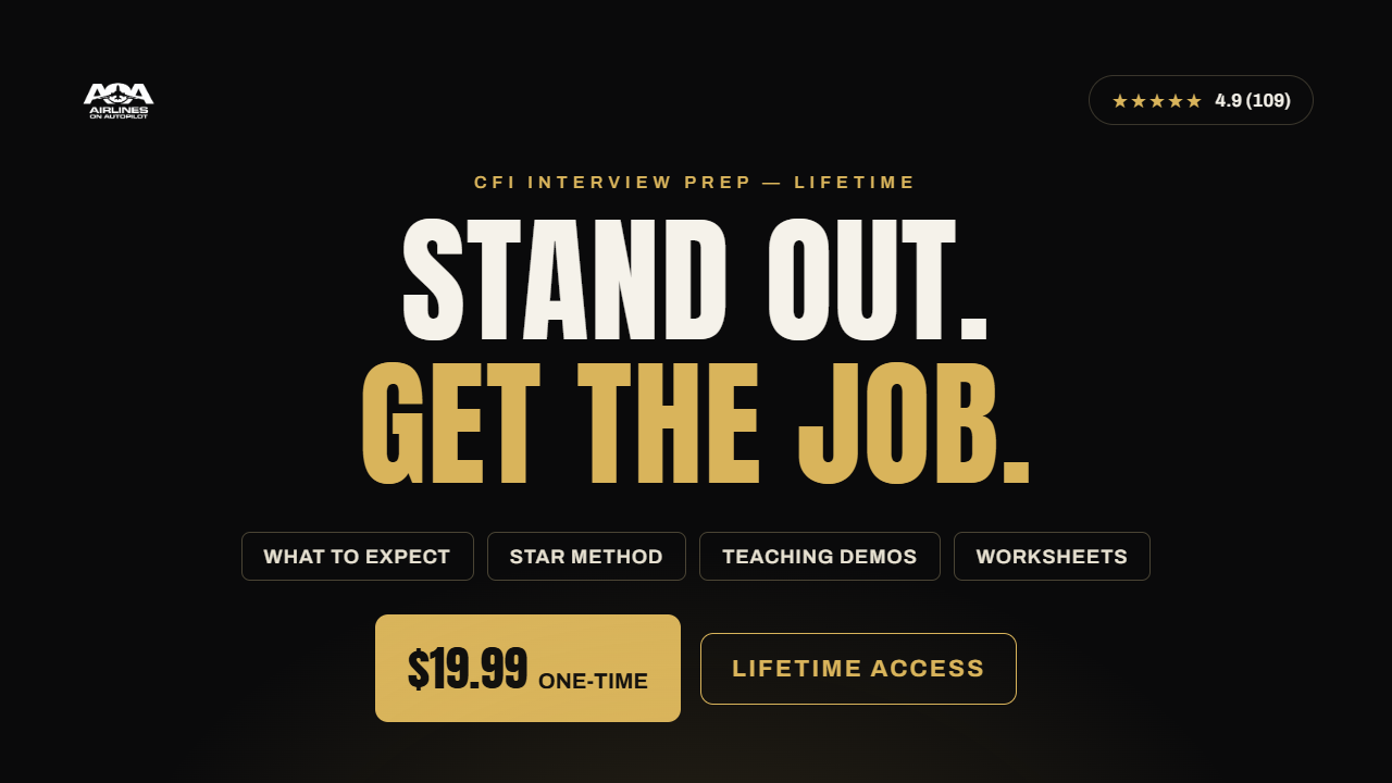 CFI  interview Prep - Lifetime