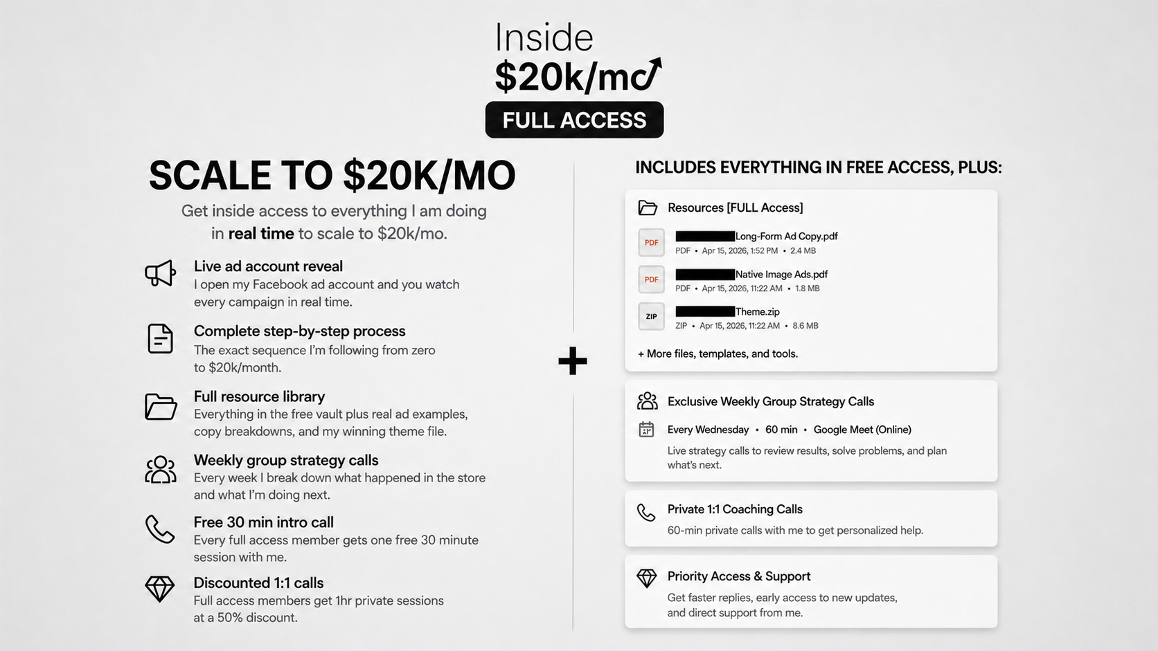 FULL Inside Access [Scale to $20k/mo with me]