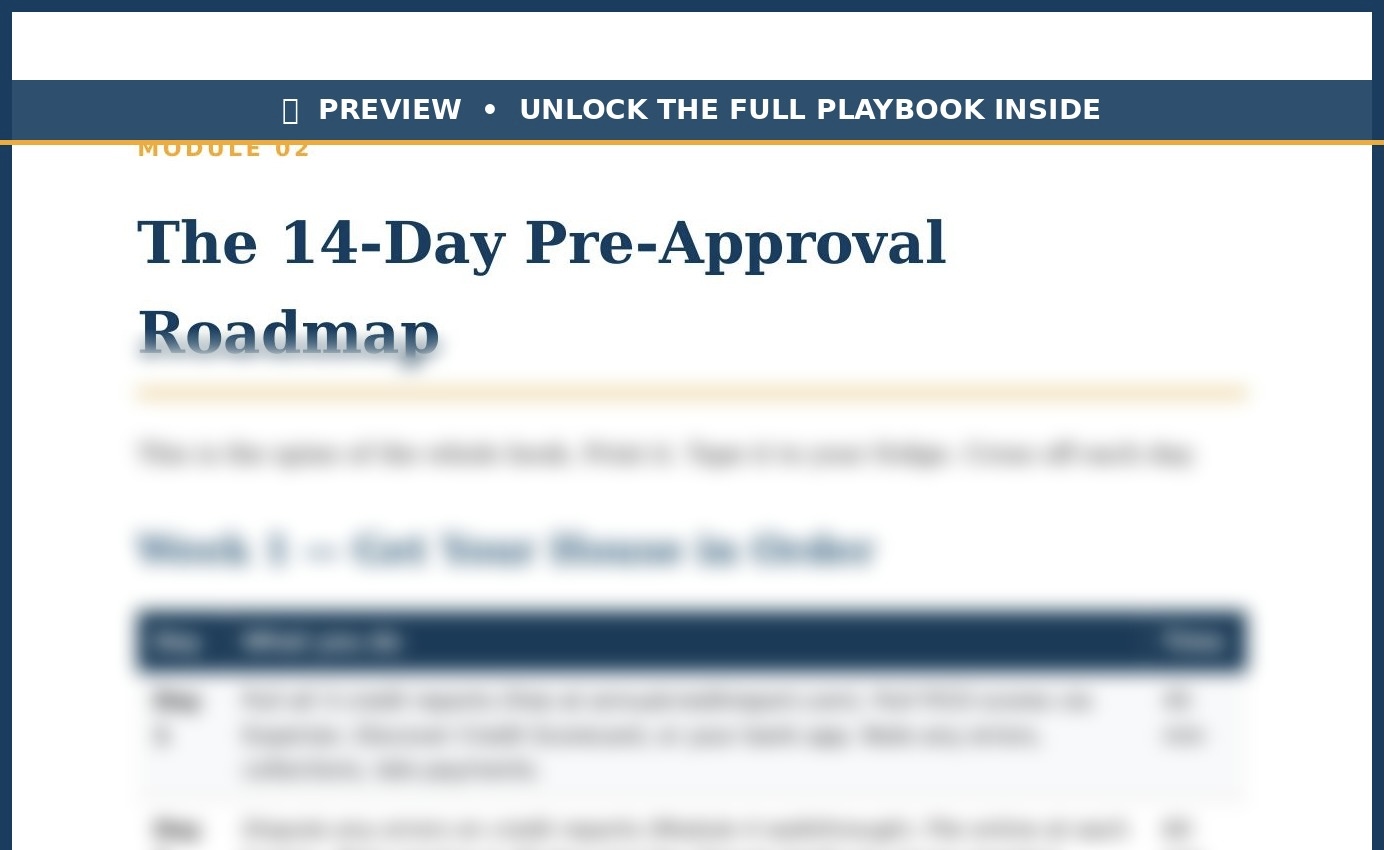 FHA Fast Track Guide
