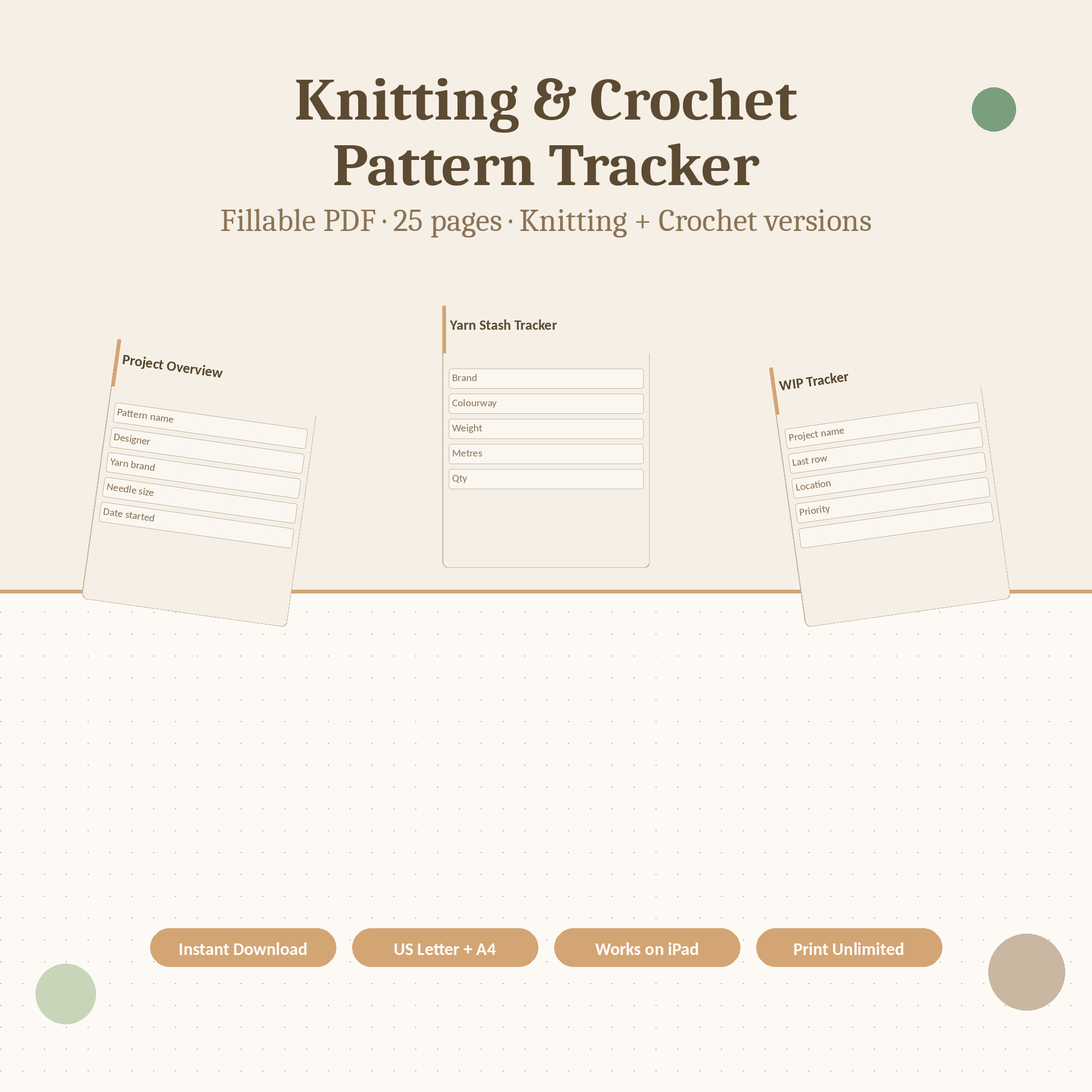 Free Pattern Tracker Sample