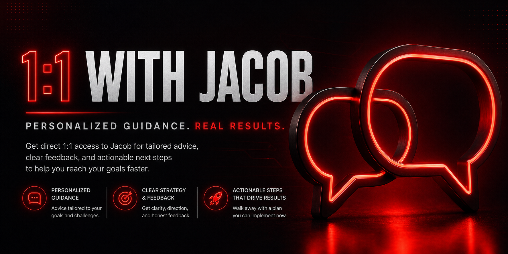 One hour 1:1 with Jacob