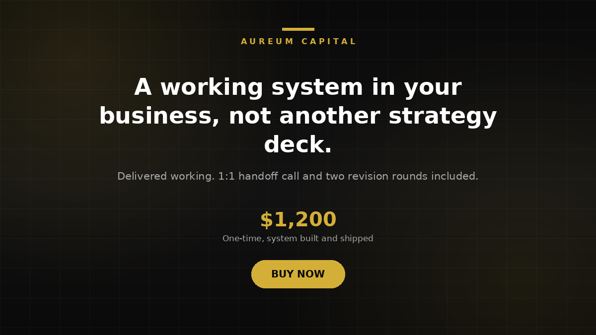 The Growth Systems Build