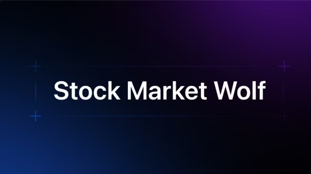 Stock Market Wolf banner