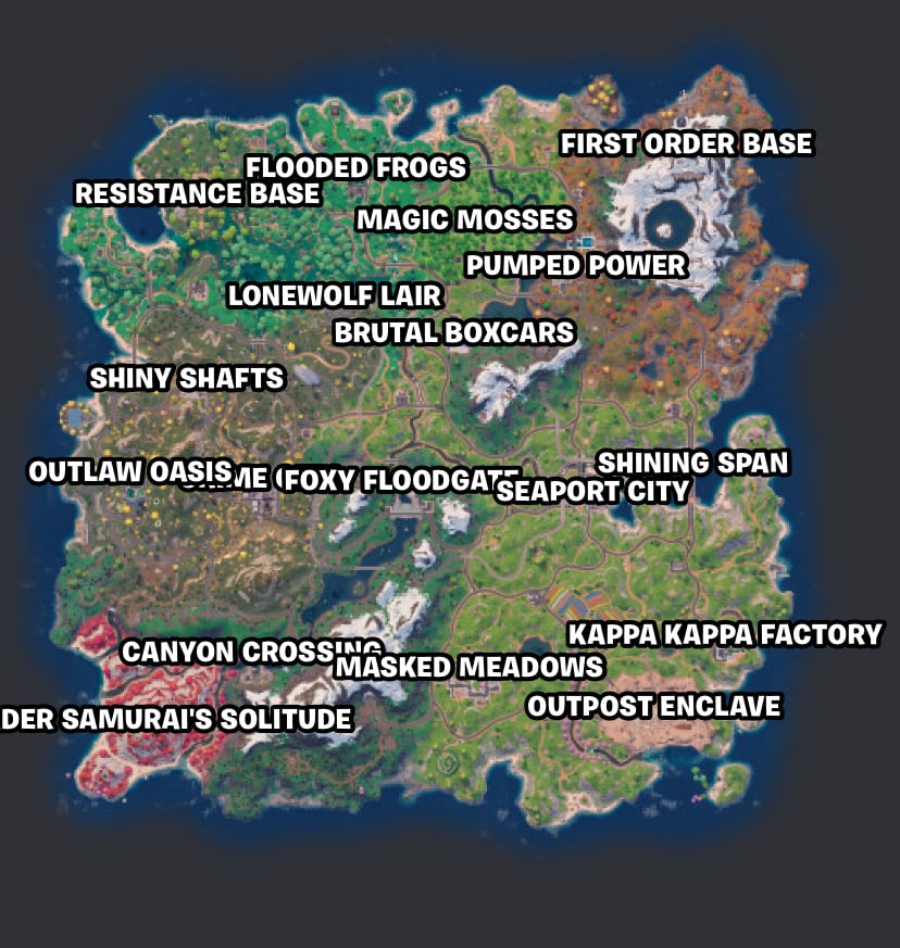 Fortnite drop maps